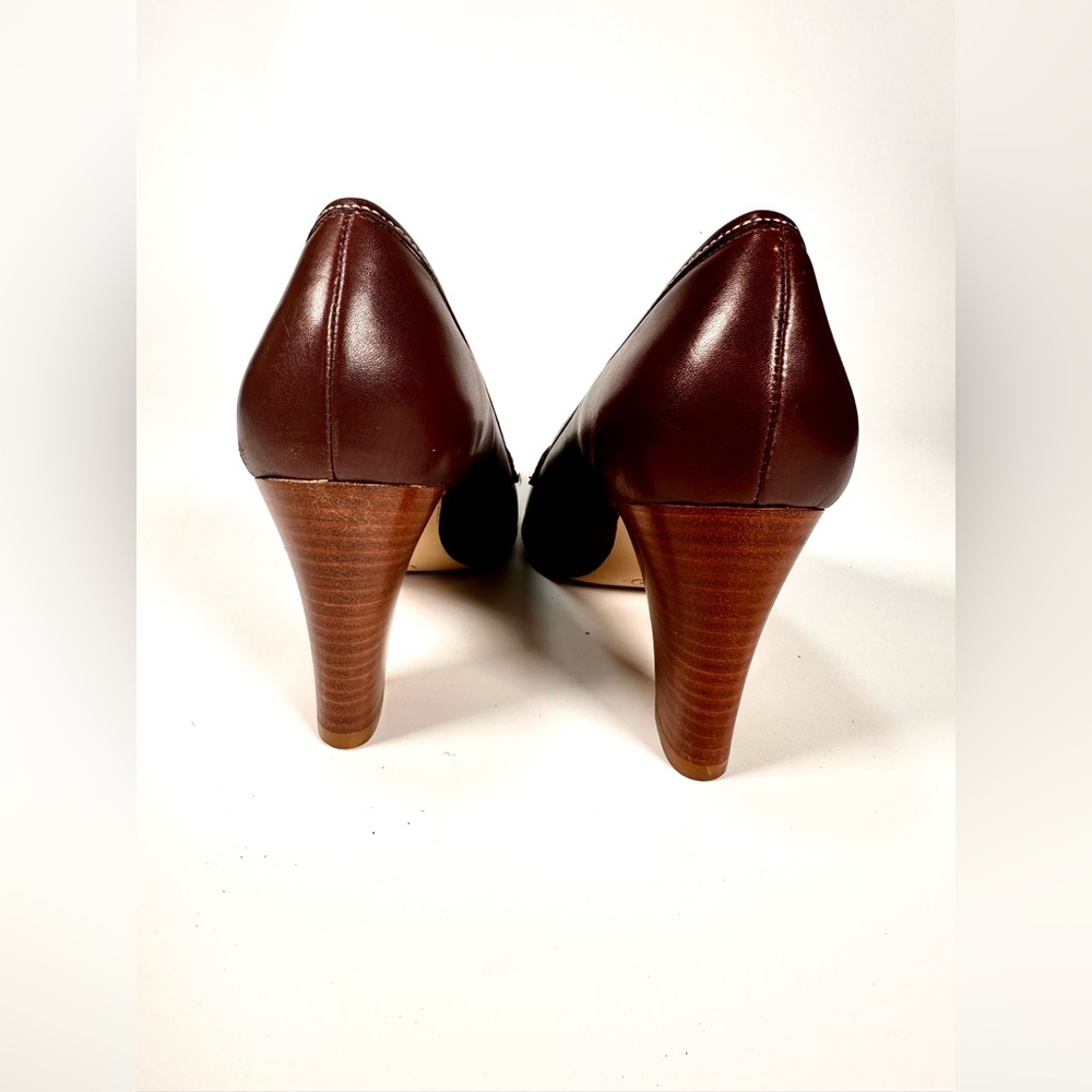 Coach Loafers Katrina Leather Pump Heels Made in Italy - Picture 4 of 11